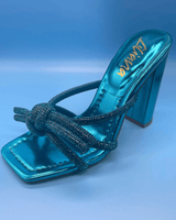 Queen Diva High Heels (Turquoise) - Palazzo Couture Online