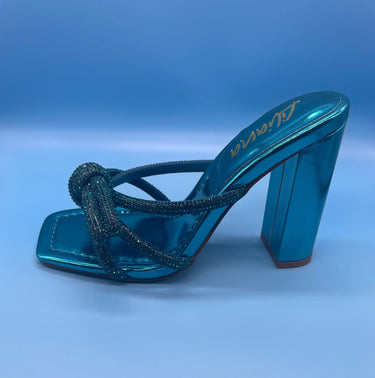 Queen Diva High Heels (Turquoise) - Palazzo Couture Online