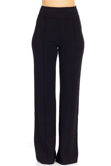Return to Me Wide Pants (Black) - Palazzo Couture Online