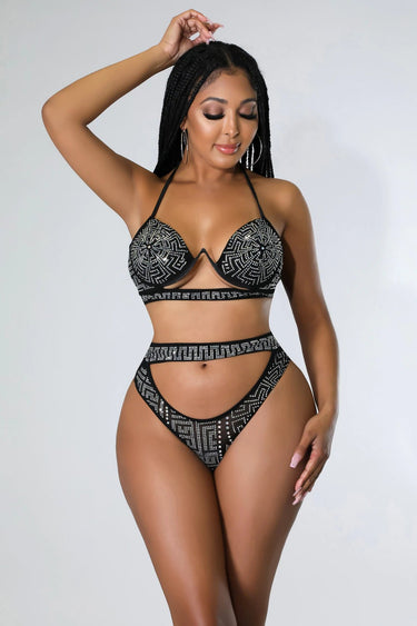 Rich Baby Swim Set (Black) - Palazzo Couture Online