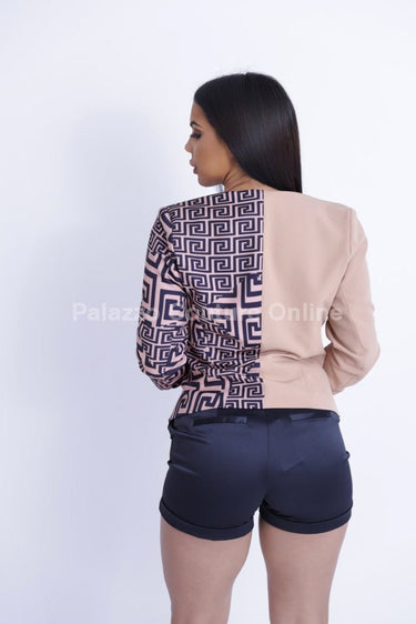 Running The meeting Blazer (Nude) - Palazzo Couture Online