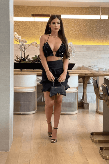 Santorini Days Skirt Set (Black) - Palazzo Couture Online