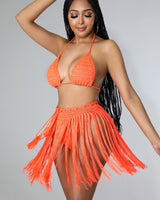 Seaside Weekends Orange Cover Up - Palazzo Couture Online