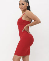 Shaper Bandage Mini Dress (Red) - Palazzo Couture Online