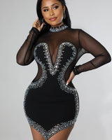 Silhouette Nights Black Dress - Palazzo Couture Online