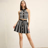 Simple & Sweet Skirt and Top Set - Black/White - Palazzo Couture Online