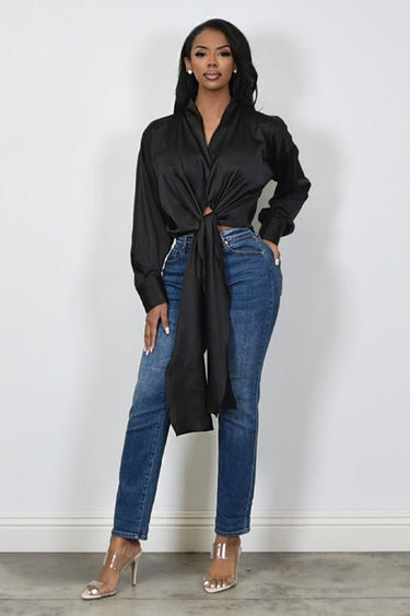 So Lovable Top (Black) - Palazzo Couture Online