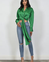 So Lovable Top (Kelly Green) - Palazzo Couture Online