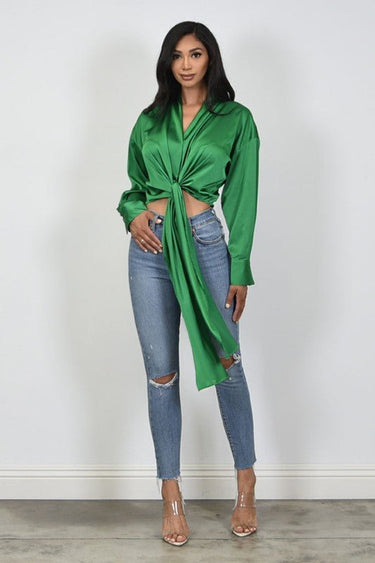 So Lovable Top (Kelly Green) - Palazzo Couture Online