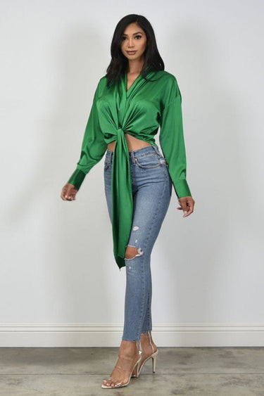 So Lovable Top (Kelly Green) - Palazzo Couture Online