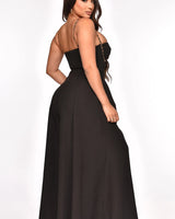 Solid Wide Palazzo Pants (Black) - Palazzo Couture Online