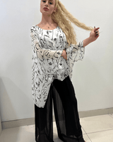 Splendida Silky Italian Blouse (White) - Palazzo Couture Online