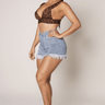 Sun - kissed Fray Denim Shorts - Palazzo Couture Online
