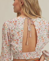 Sweet Angel Back Cut Out Crop Top - Palazzo Couture Online