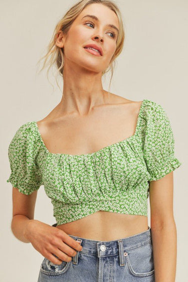 Sweet Angel Green Top - Palazzo Couture Online