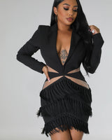 Tialeigh Dress Black - Palazzo Couture Online