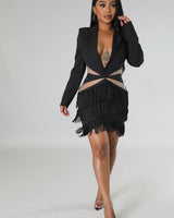 Tialeigh Dress Black - Palazzo Couture Online