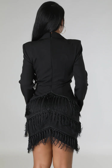 Tialeigh Dress Black - Palazzo Couture Online