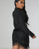 Tialeigh Dress Black - Palazzo Couture Online