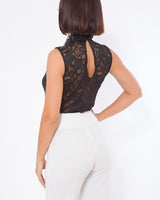 Together Forever Lace Black Bodysuit - Palazzo Couture Online