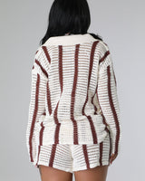 Vacation Mood Short Set ( Brown) - Palazzo Couture Online