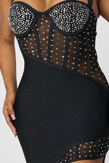 We Belong Together Mini Dress (Black) - Palazzo Couture Online